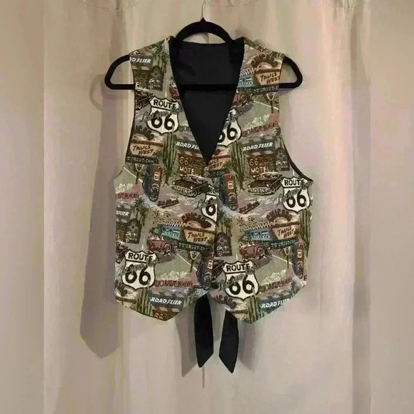 Women’s Vintage Route 66 Vest - Picture 1 of 4